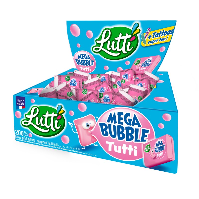 LUTTI Méga Bubble Tutti (200 pack) - Veggie