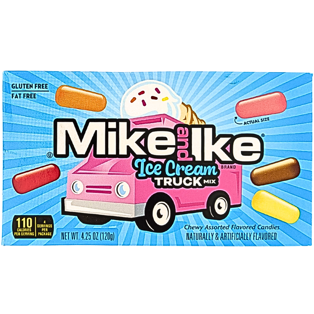 MIKE & IKE Ice Cream Truck Theater Box  120g (12 Pack)