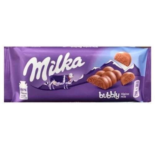 Milka Bubbly Milk 90g (14 pack)  _K017 .