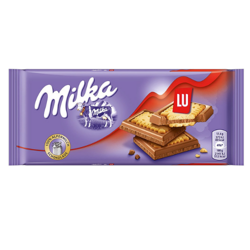 Milka LU Sandiwch Bar 87g (18 Pack) -L12.