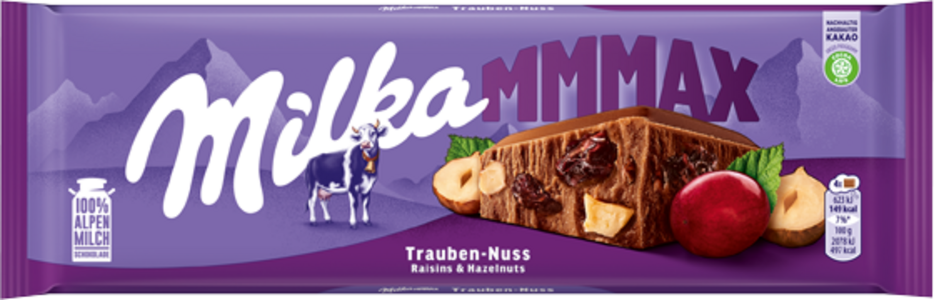 Milka Maxx Raisins & Hazelnuts 270g (15 pack)- K9.