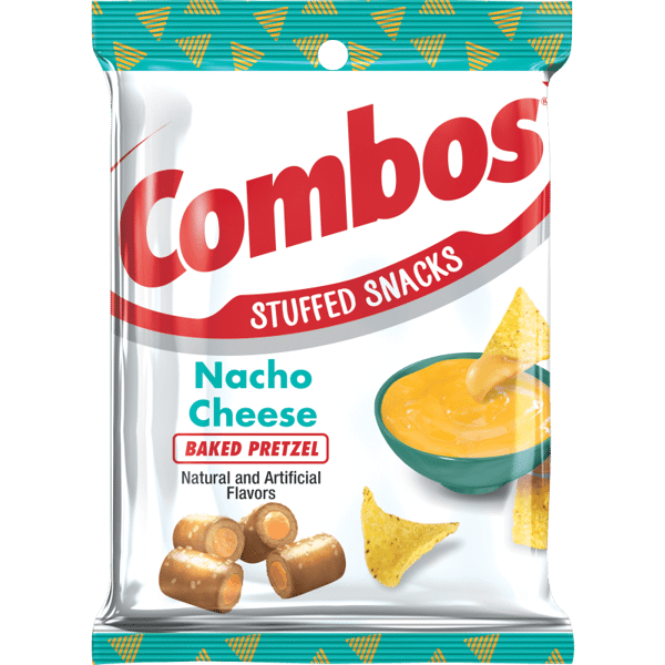 Combos Filled Snacks Nacho Cheese Pretzel 179 g (12 Pack)-  D3