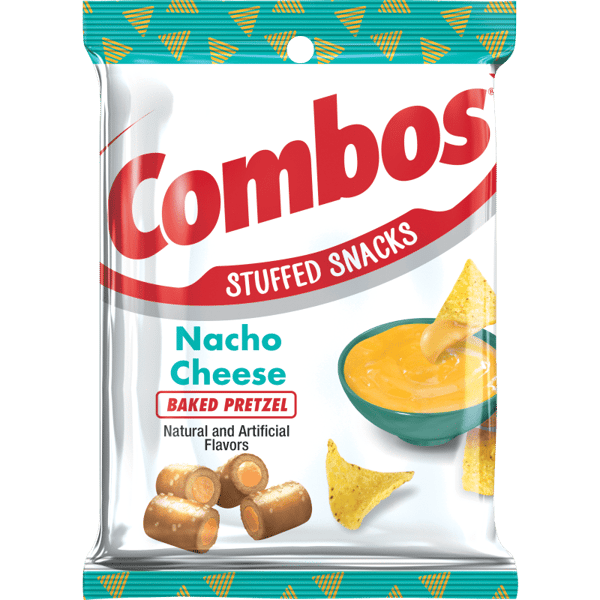 Combos Filled Snacks Nacho Cheese Pretzel 179 g (12 Pack)- W34