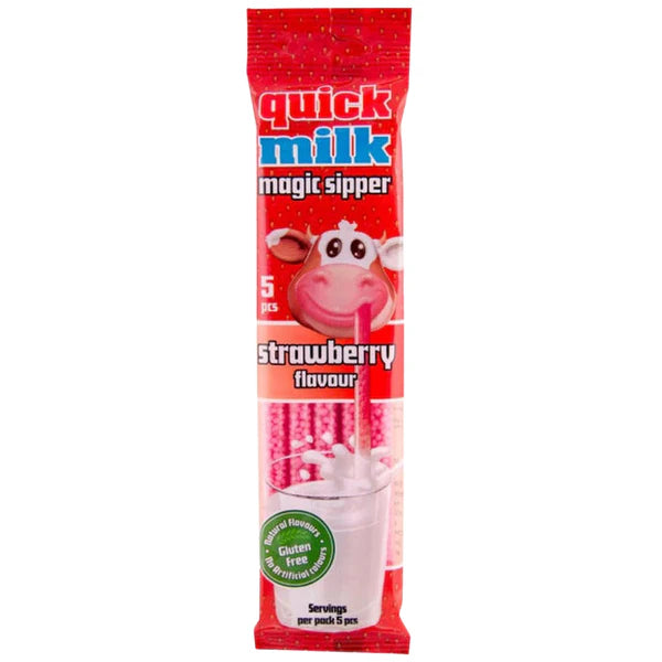QUICK MILK Magic Sipper Strawberry 30g (20 pack)