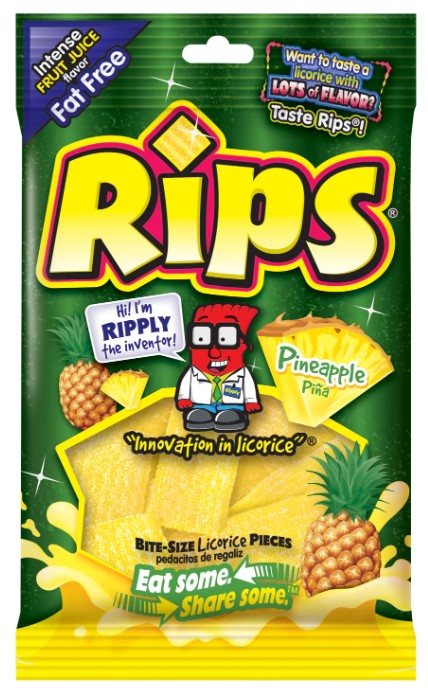 Rips Bite-Size Pineapple 113g (12 pack) D18