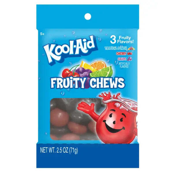 Kool-Aid Fruit Chews Peg Bag 71g (12 Pack) -