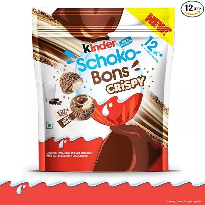 FERRERO - MASTERCASE Kinder Schoko Bons Crispy 67g (48 pack)