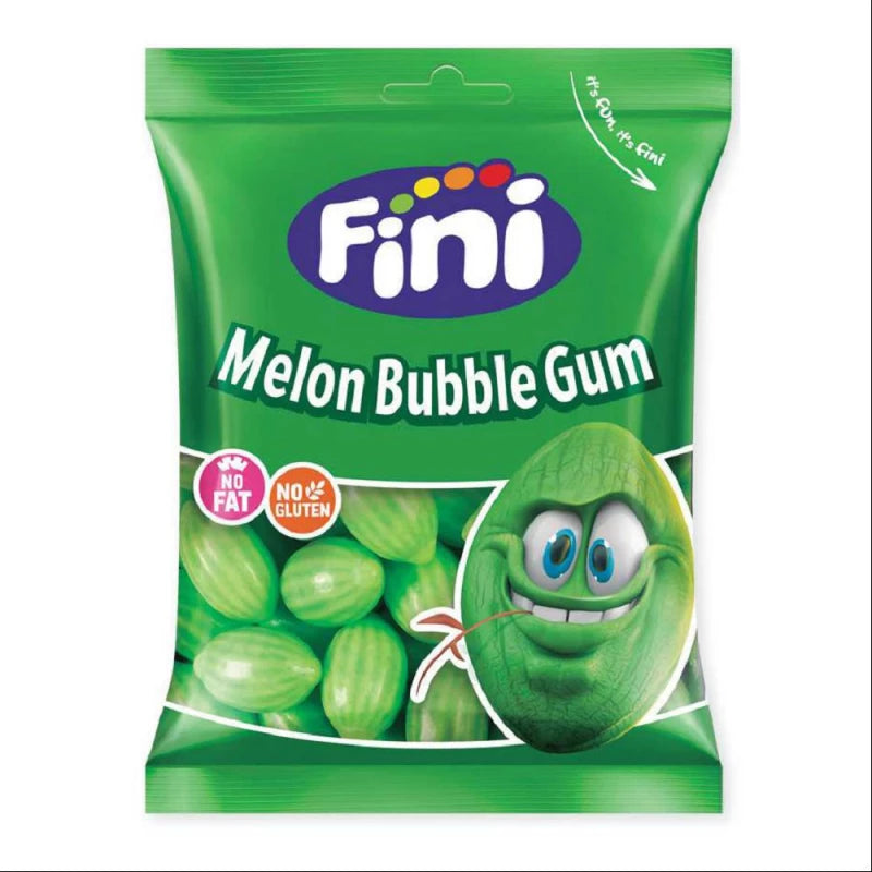 Fini Bubble gum Melons 90g - (12 pack)- Halal  -B4