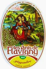 LES ANIS DE FLAVIGNY Boite Ovale Gingembre Biologique 50g (12 Pack)
