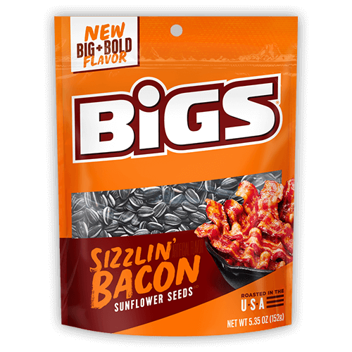 BIGS Sunflower Seeds Bacon Peg Bags 152 g (12 Pack) - B67