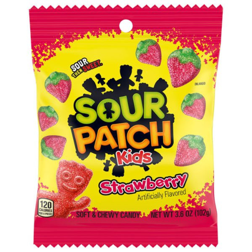 SOUR PATCH KIDS Framboise Bleue 141 g (Pack de 12)