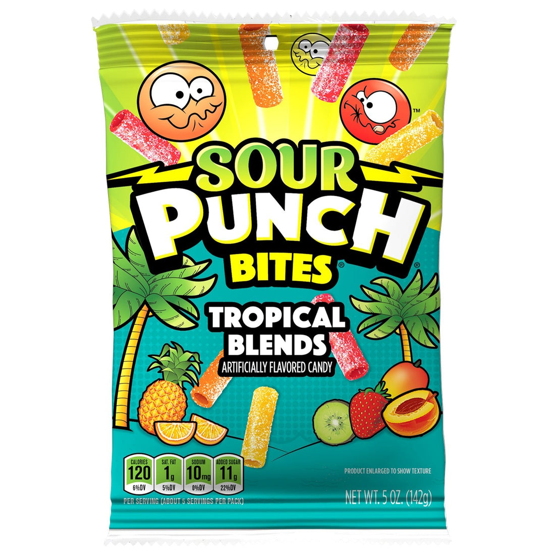 SOUR PUNCH Bites Tropical 142 g (12 Pack) - V42