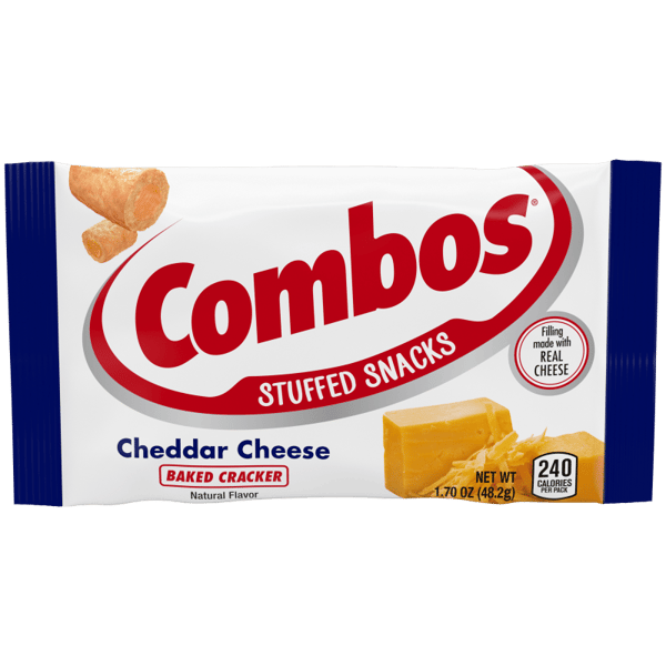CombosCheddar Cheese Cracker Baked Snacks 48g (18 Pack) W-S