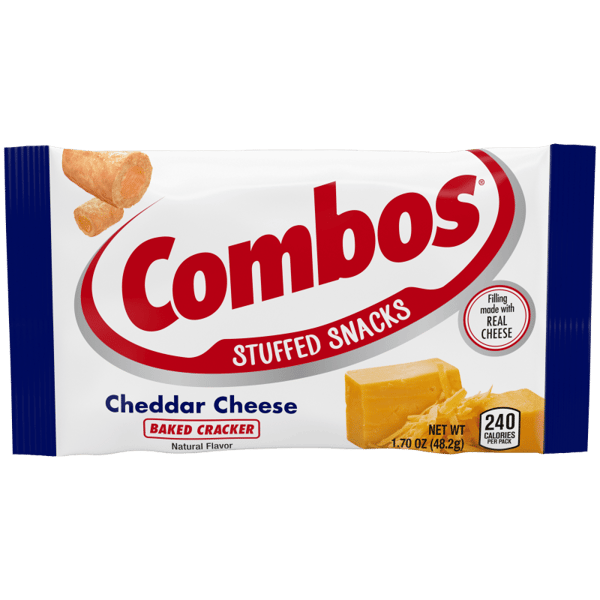 Combos Cheddar Cheese Cracker Baked Snacks 48g (18 Pack) W-S