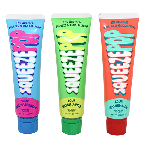 Squeeze Pop Assorted Flavor 113g (12 pack) - X4