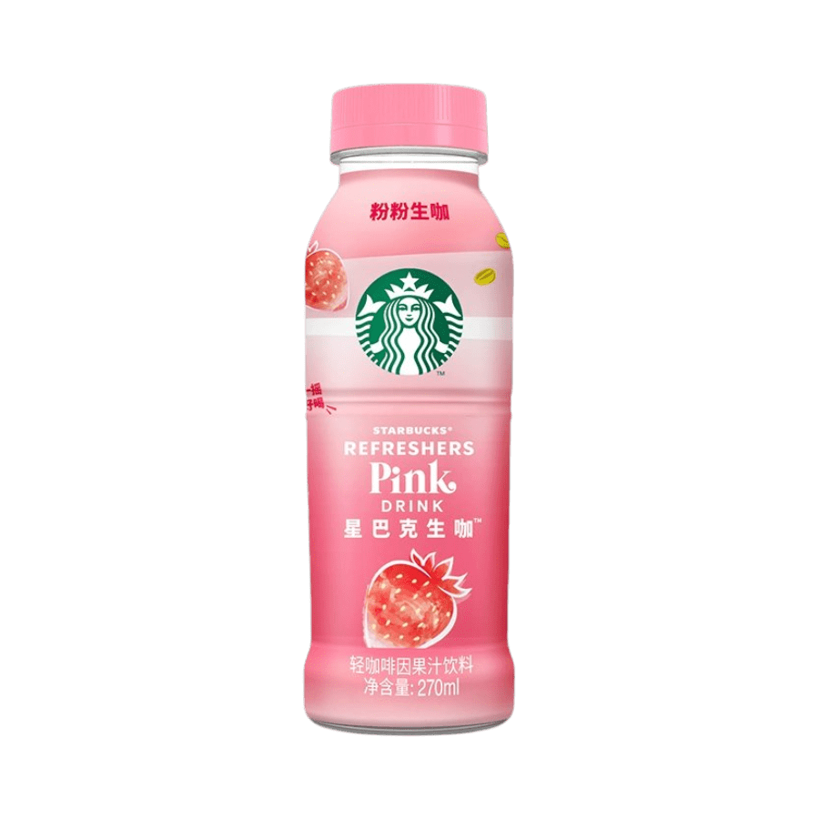 Starbucks Pink Drinks (Strawberry Flavor) 270 ml (15 pack) - B018.