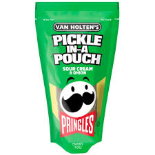 VAN HOLTEN'S Jumbo Pringles Sour Cream &amp; Onion Pickle 255g (12 Pack)