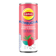 LIPTON Kombucha Strawberry & Mint 250 ml (12 pack)