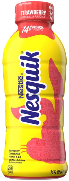 Nesquik Strawberry Drink 398 ml (12 Pack)