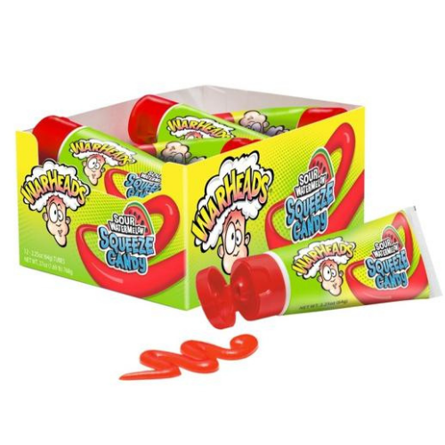 WARHEADS Sour Watermelon Squeeze candy 64 g (12 Pack) - D7