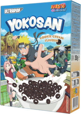 ULTRAPOP Yokosan Cookie Cream Cereals - Naruto 350g (8 pack)