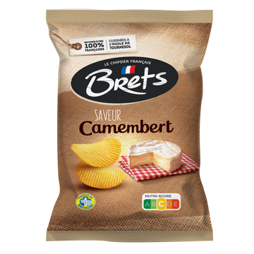 Bret's - Chips Aro. Camembert 125g (paquet de 10)