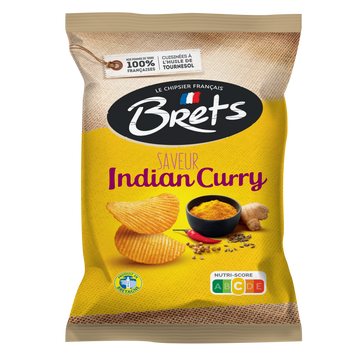 Bret's Chips Indian Curry 125 g  (10 pack)