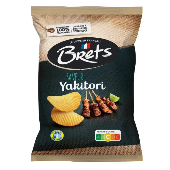 Bret's - Chips Yakitori 125 g (paquet de 10)