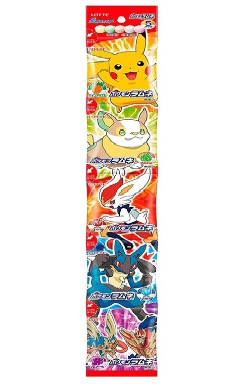Lotte Pokemon Ramune Tablet Candy Set 12g x 5 (2x 12 Pack)