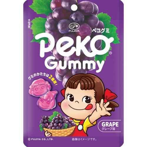 Fujiya Peko Gummi Grape Candy 50g  (Pack of 10) //4902555120430