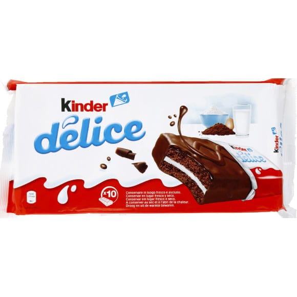 KINDER Délices Cacao 10 x 39g - France (pack 14) 