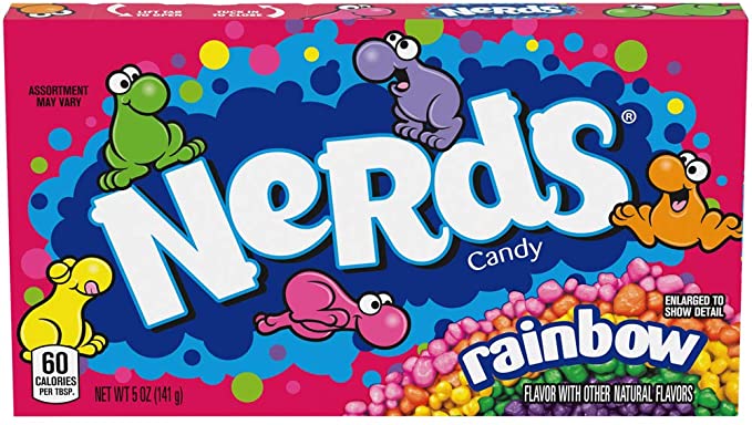 NERDS Rainbow Video Box 141 g (12 Pack) -H2