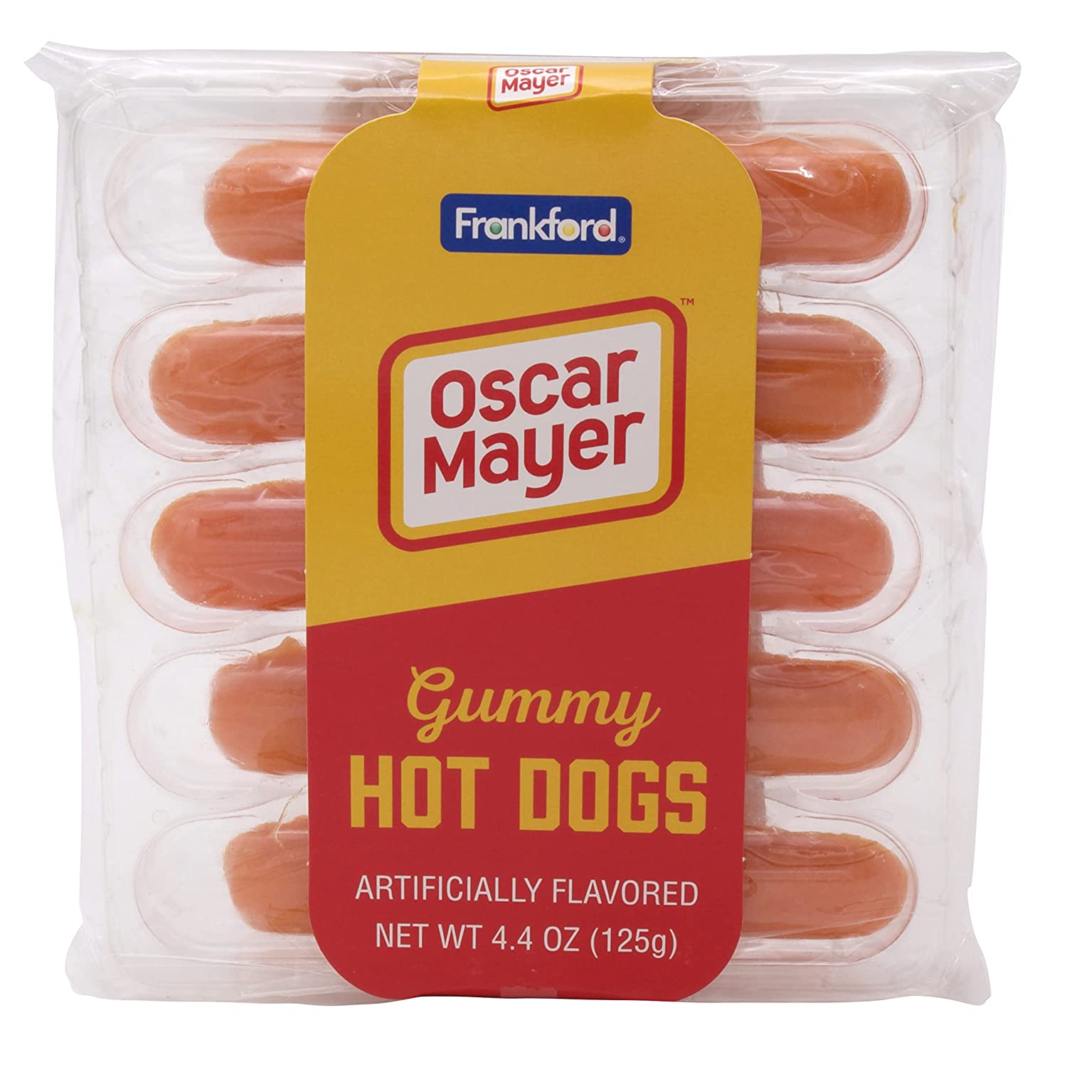 Frankford Oscar Mayer Gummy Hot Dogs 125 g (8 Pack)