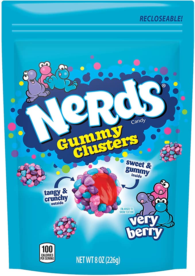 Nerds Gummy Clusters Very Berry 226 g (6 Pack) W19 B34
