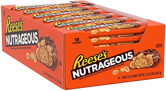 Reese's Nutrageous Bar 47 g (18 Pack)