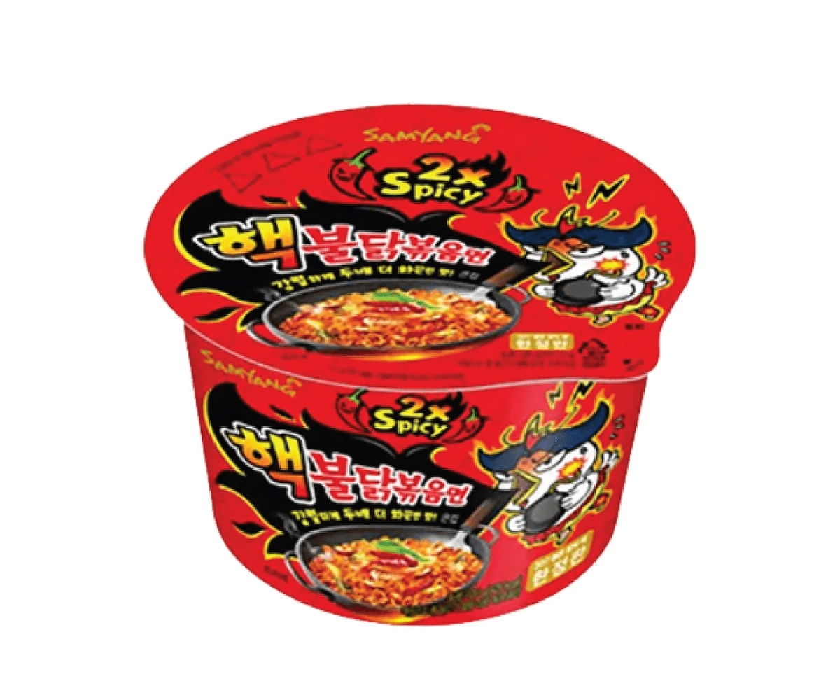 Samyang 2x Hot Chicken SPICY Ramen Soup Big Bowl 105g( 16 pack) SFS