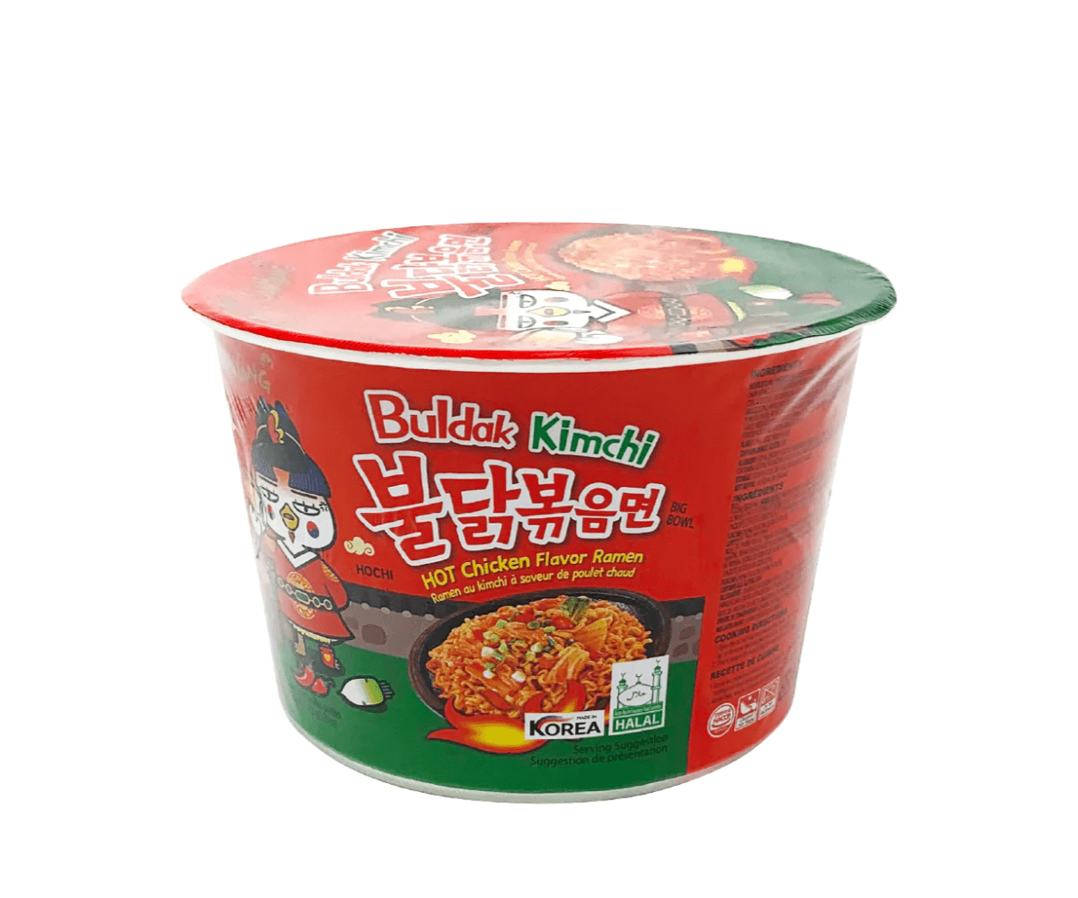 Samyang Buldak Kimchi Hot Chicken Ramen Soup Bowl 105g( 16 pack) F15
