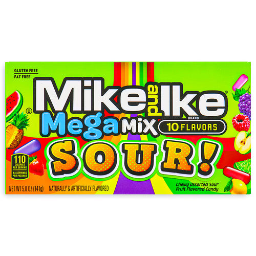 MIKE & IKE Mega Mix Sour Theater Box 141 g (12 Pack) - B4