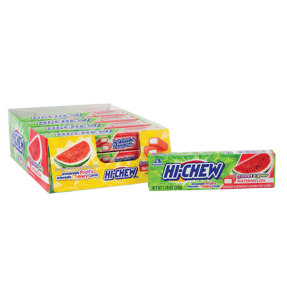 Bonbons à la pastèque HI-CHEW 50 g (paquet de 15)