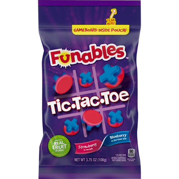 Funables Tic-Tac-Toe Fruit Snack 106 g (12 Pack)