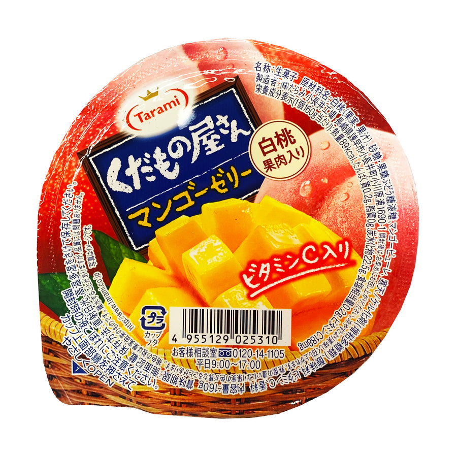 Tarami Fruit Shop Series Mango jelly with white peach pulp 5,6oz (72 Pack)