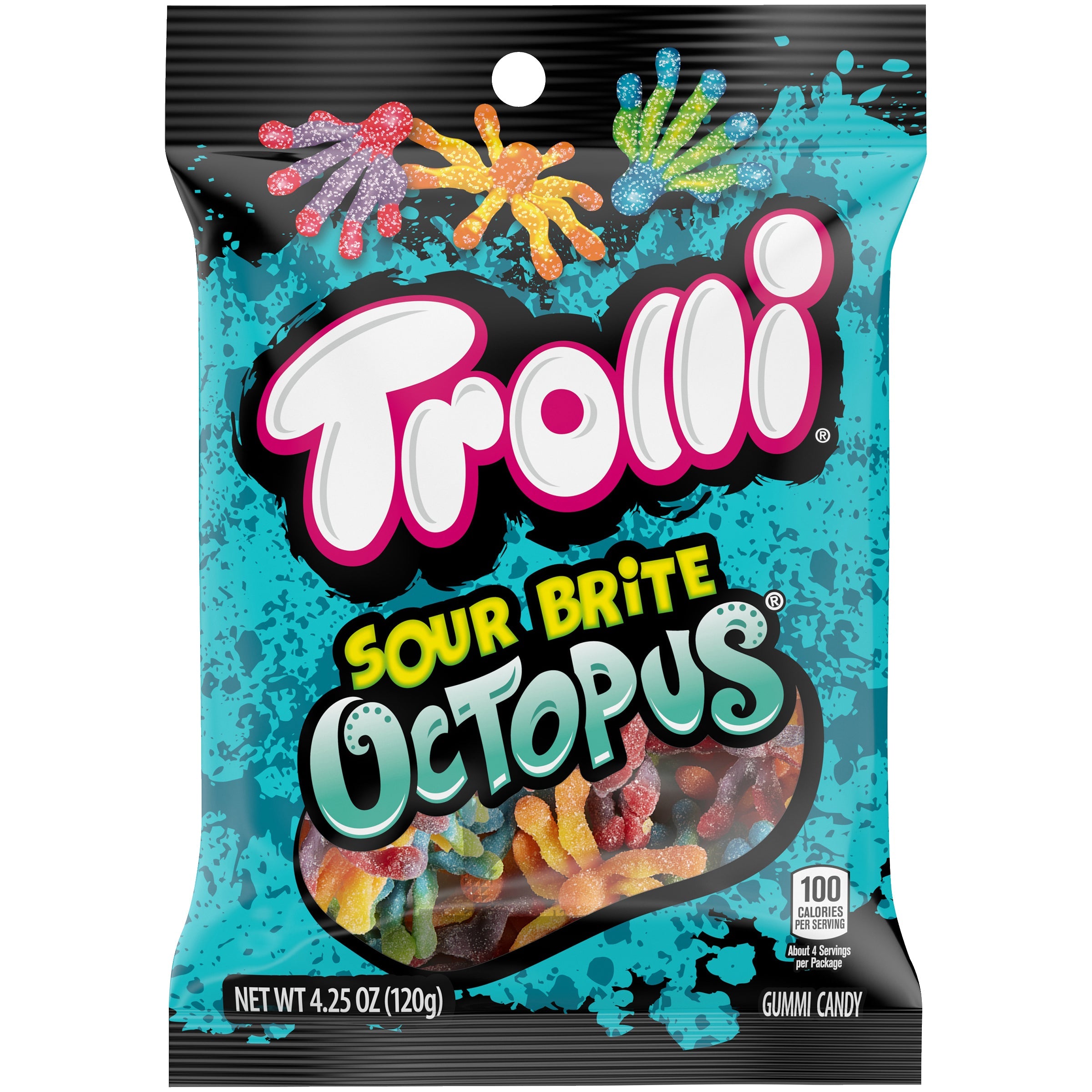 TROLLI Sour Brite Octopus 120 g (lot de 12)