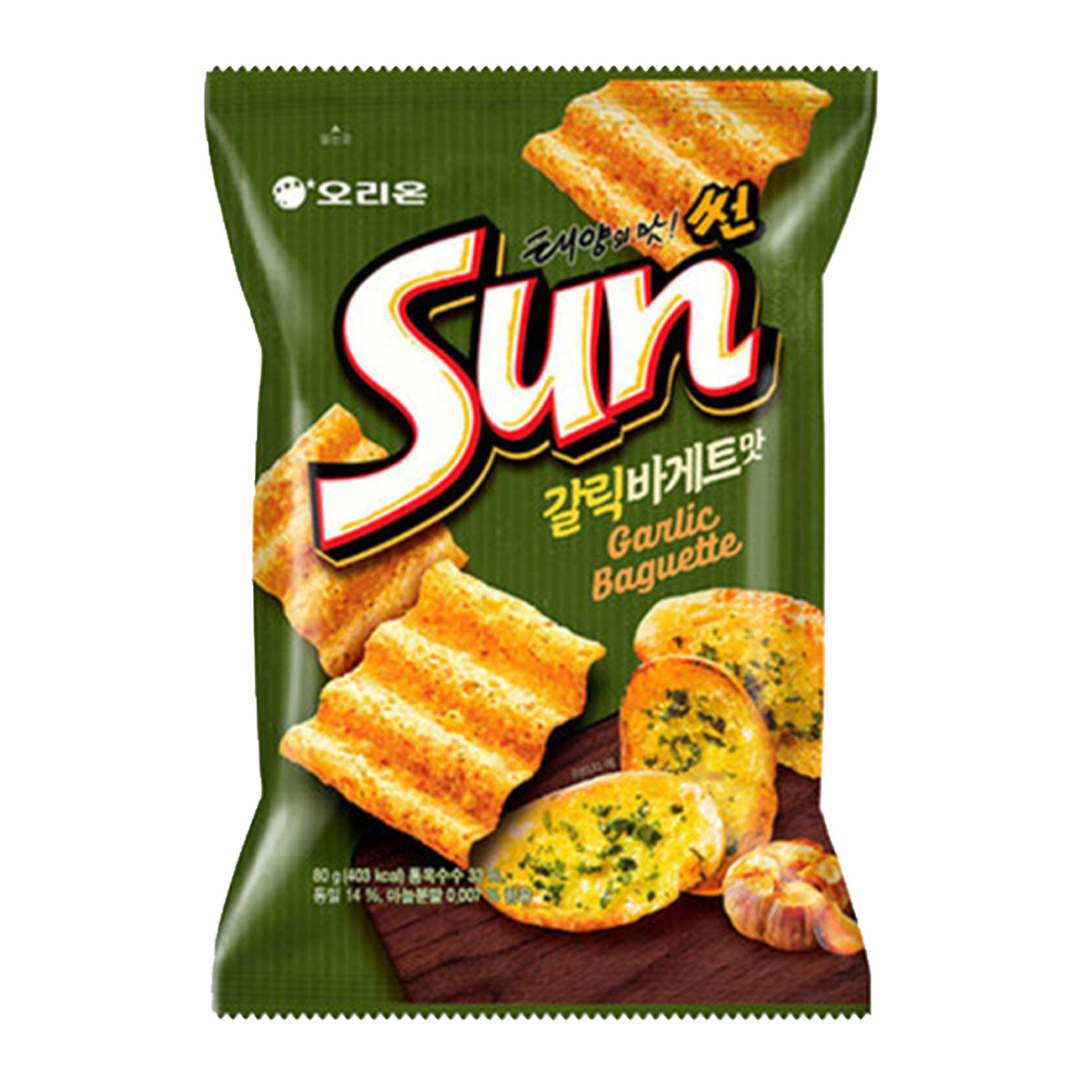 SUN CHIPS BAGUETTE À L'AIL - CORÉE DU SUD (Paquet de 12)