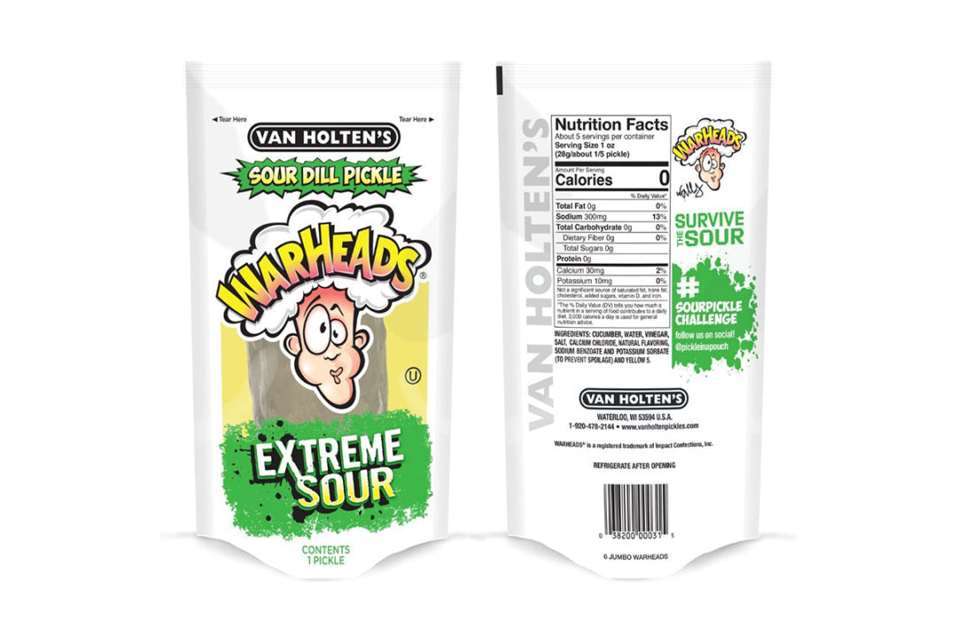 Van Holten's x Warheads - Extreme Sour Dill Pickle 140g (12 Pack) - A30 -A31