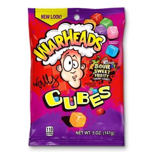 WARHEADS Sour Chewy Cubes 141 g (lot de 12)