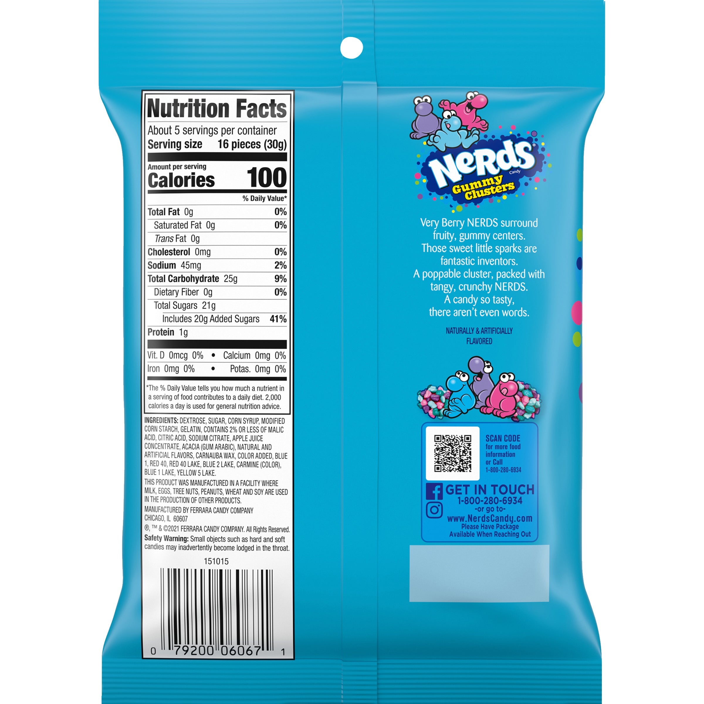 Nerds Gummy Clusters Very Berry 141 g (12 Pack) - B44
