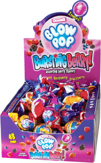 CHARMS Blow Pop Bursting Berry 18 g (48 Pack)-X29