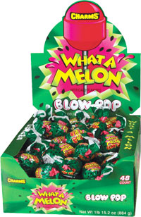 CHARMS Blow Pop What-A-Melon 18 g (paquet de 48)