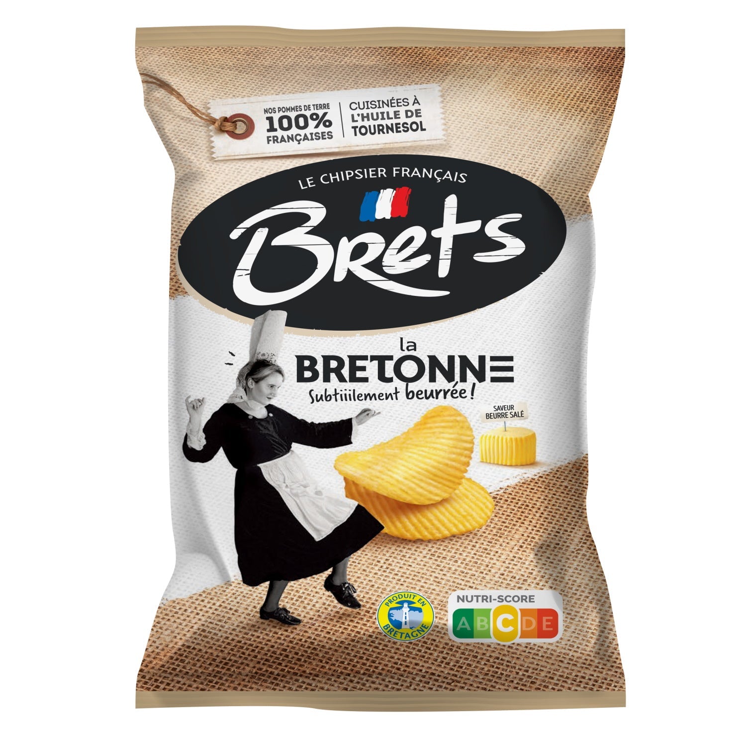Bret's - Chips Saveur La Bretonne 125g (paquet de 10)