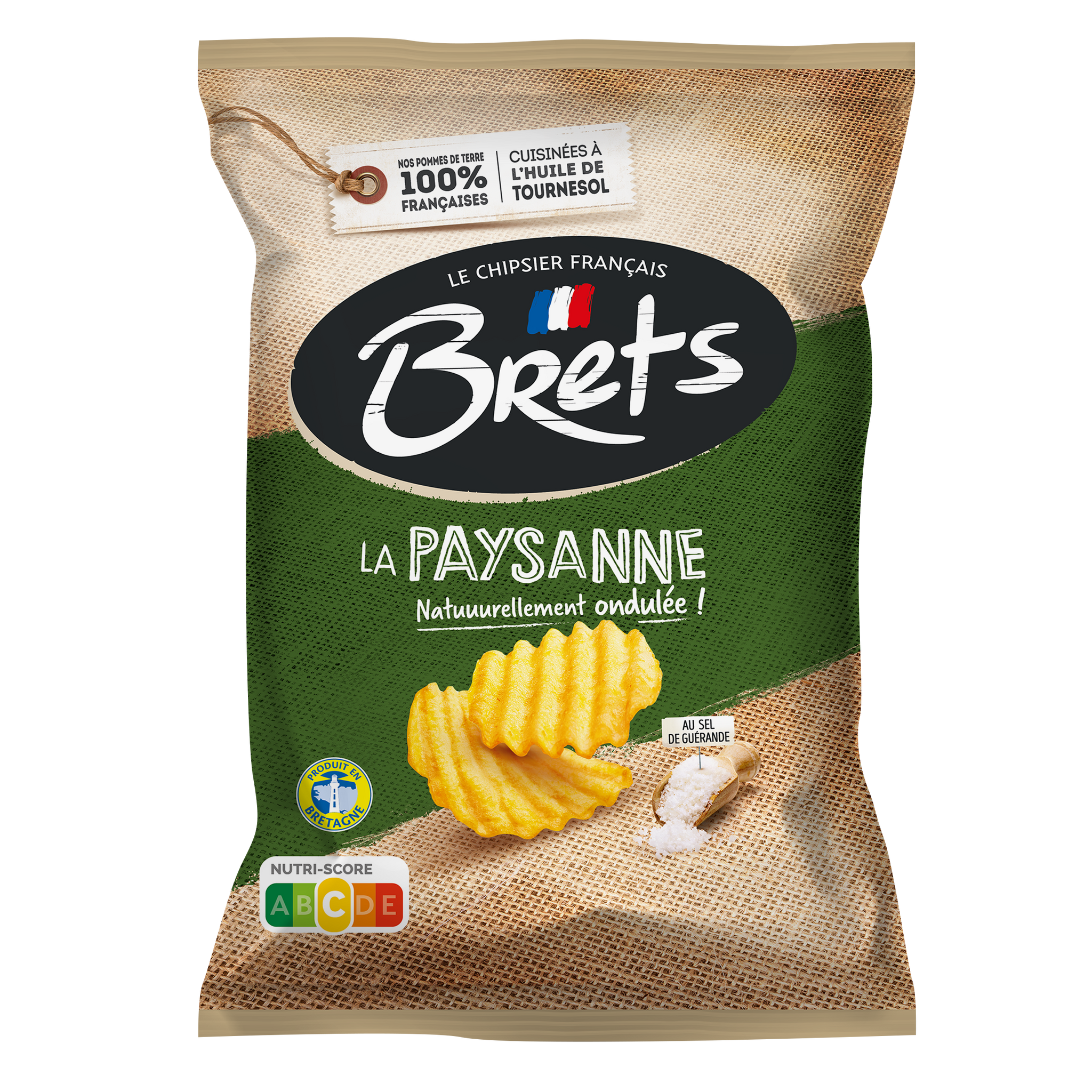 Bret's - Chips La paysanne 125 g (paquet de 10)
